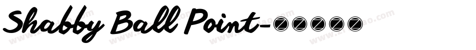 Shabby Ball Point字体转换